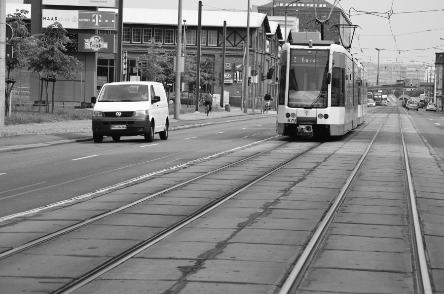 Merseburger Straße Nord vor dem Umbau.